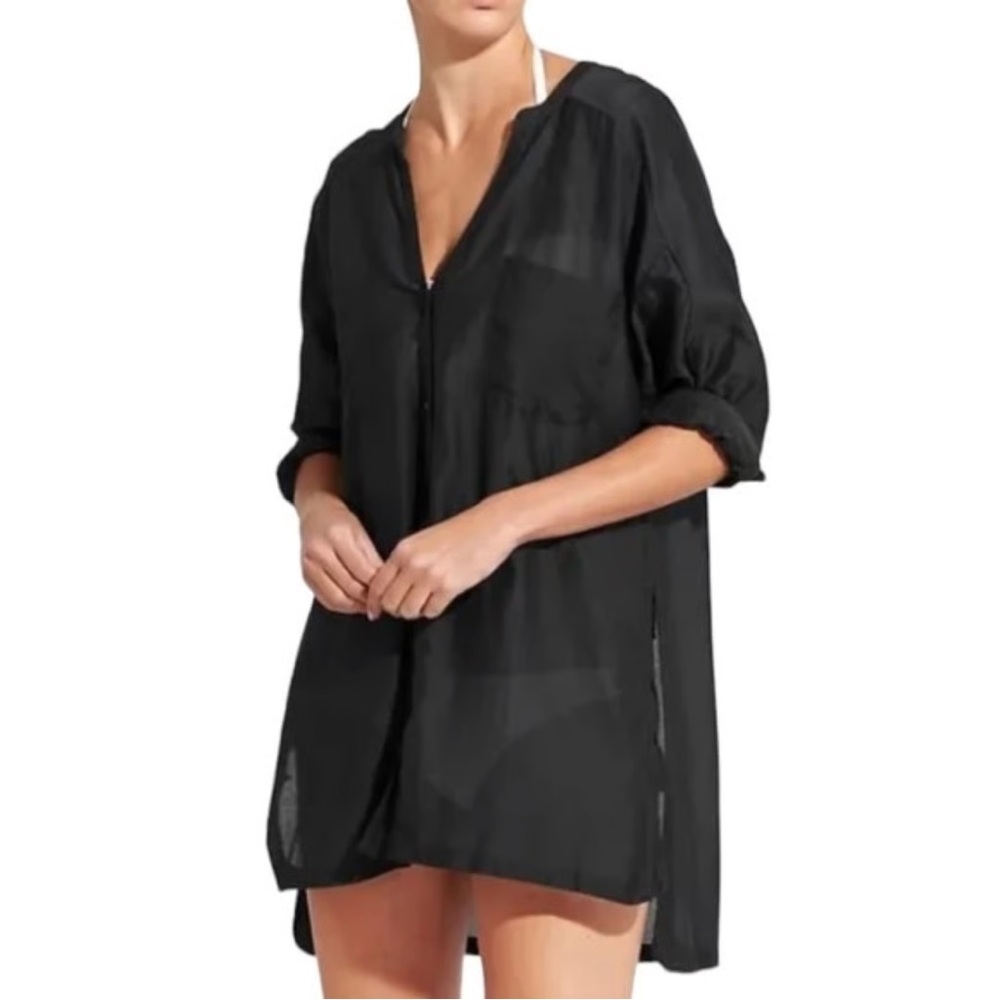 Athleta Black Women's Swim Cover-Up